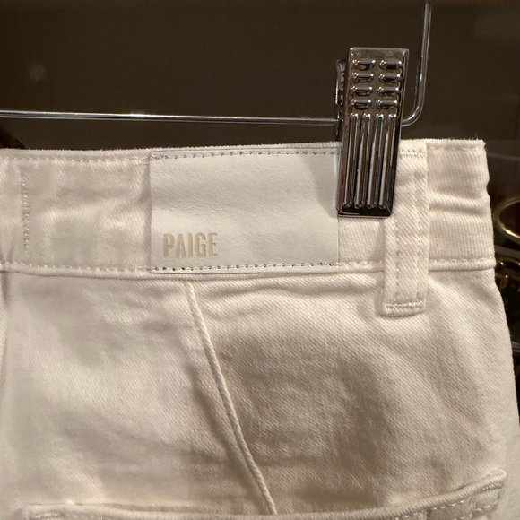 PAIGE Harper Ankle High-Rise Wide Leg Jean in Tonal Ecru - Picture 10 of 10